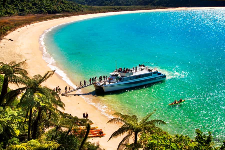 Abel Tasman: Sea Shuttle Cruise and Walking Tour Combo - The coastal cruise, from Split Apple Rock to Adele Island