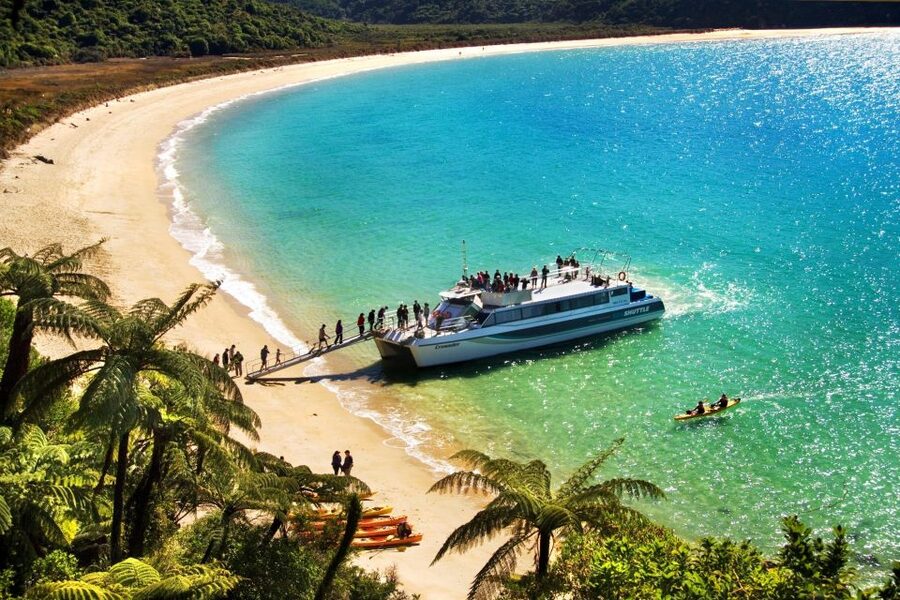 Abel Tasman: Sea Shuttle Cruise and Walking Tour Combo - Option B: Medlands Beach, swing bridge, and Cleopatra’s Pool