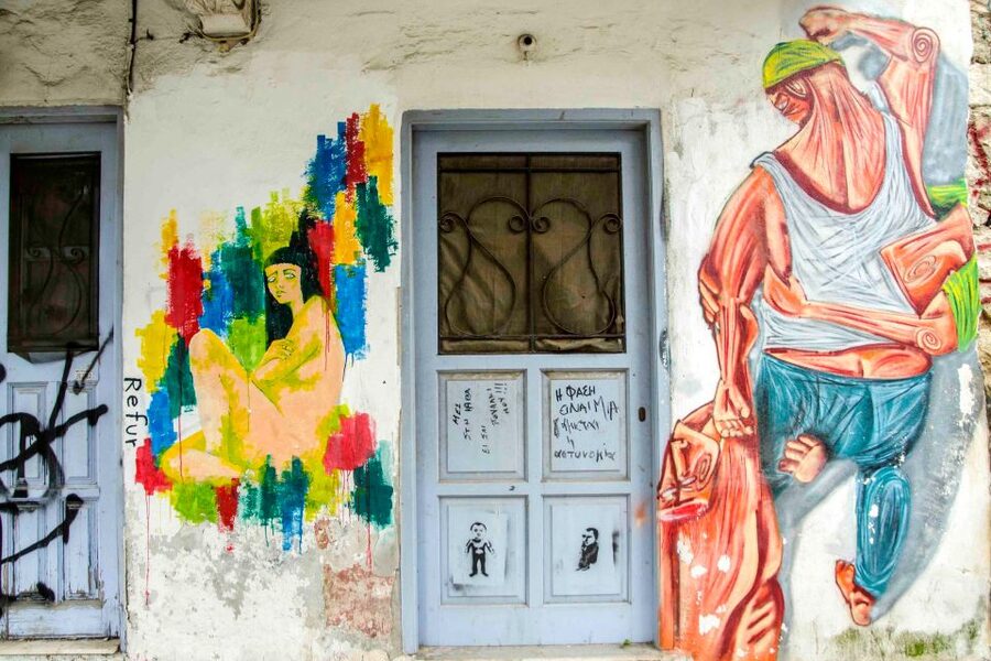 Athens: Guided Street Art Walking Tour - Gazi: industrial character and social commentary