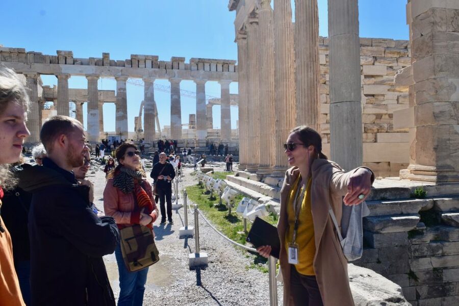 Athens: The Acropolis Guided Walking Tour in German - The Parthenon and the final Athens view