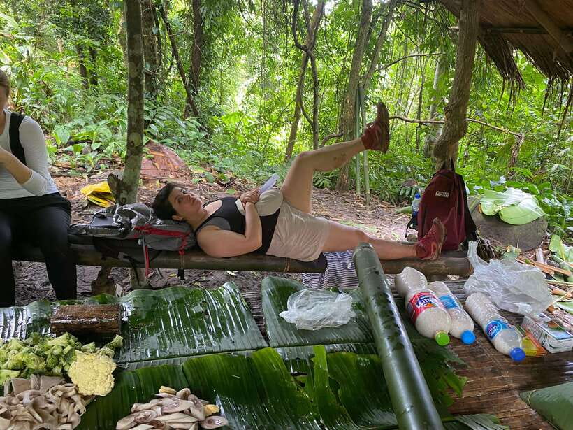 Authentic trek only walk in Chiang Rai jungle - Learning to cook lunch in bamboo