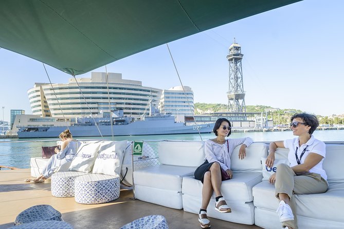 Barcelona Helicopter, Sailboat & Old Town Private Walking Tour - Port Vell changes the pace