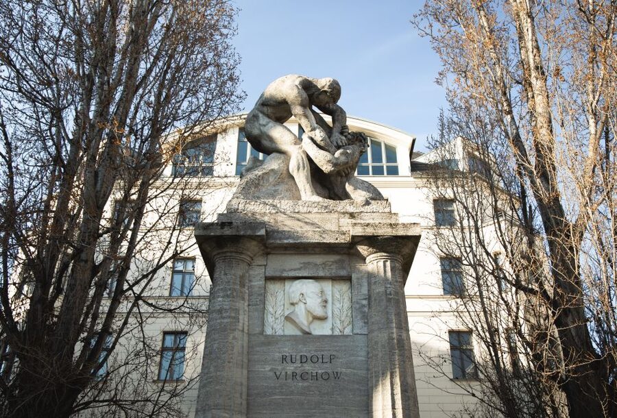 Berlin: walking tour about Charité - Walking along Luisenstraße and across the campus