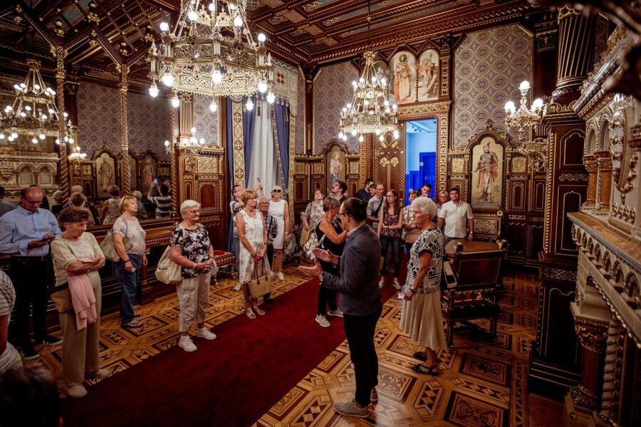 Budapest: Buda Castle Walk with Saint Stephen's Hall - Lion Courtyard and the royal setting