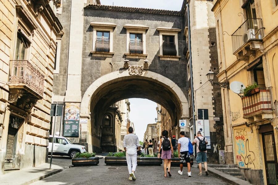 Catania: Guided Street Food Walking Tour - Via Crociferi begins with Catania’s grandest street