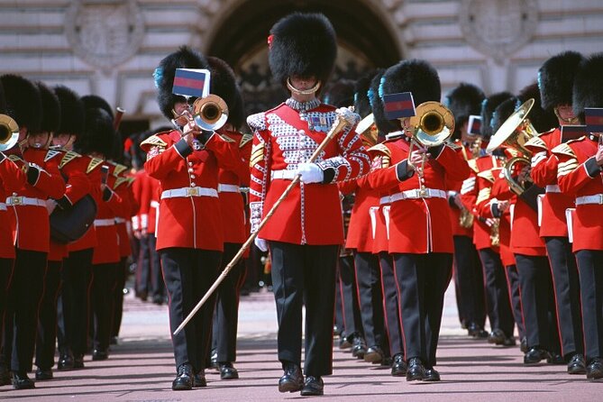 Changing of the Guard Walking Tour in London at Buckingham Palace - Buckingham Palace, viewed from the wider royal route
