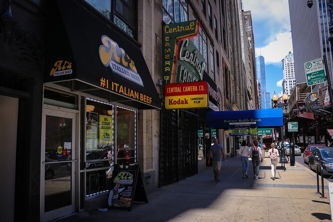 Chicago Loop District Food Tour with Deep Dish & Beef Sandwich - Calder’s Flamingo in Federal Plaza