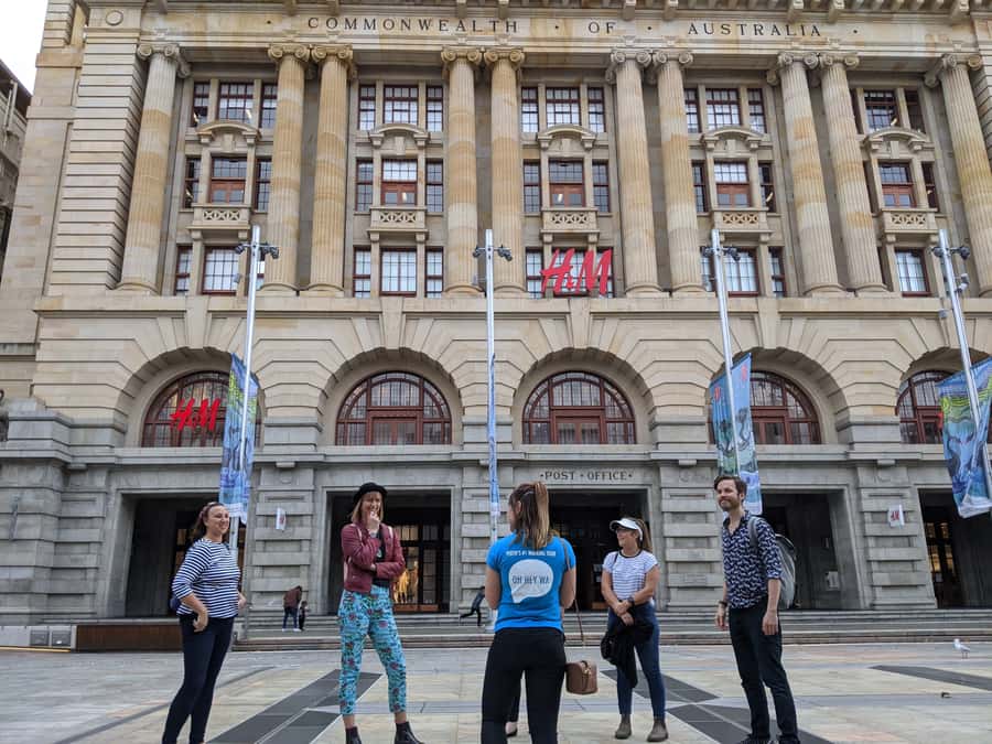 Discover Perth Walking Tour: History, Art, Sights + More! - Starting at Yagan Square with the city ahead