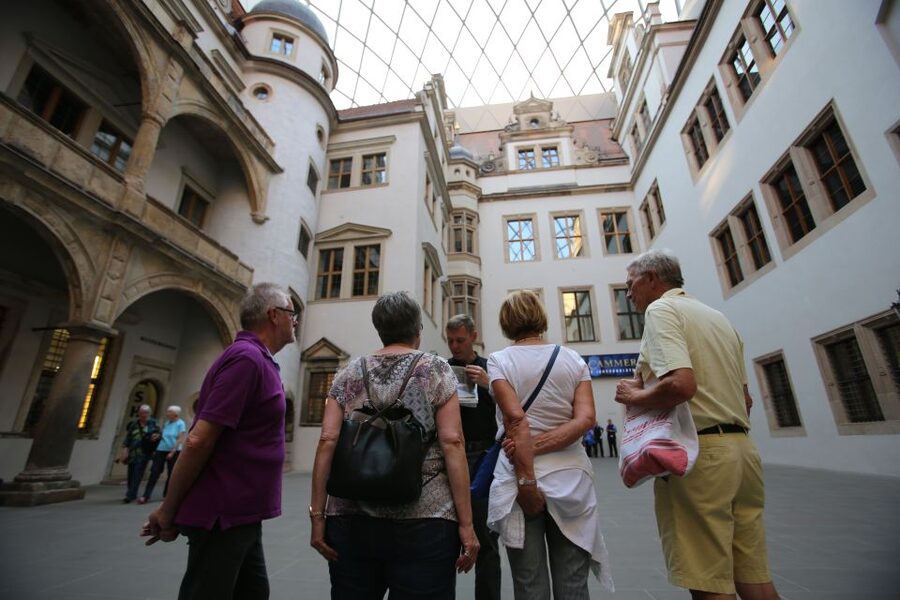 Dresden: Guided City Walk and Panometer Entrance Ticket - Newmarket Square and the Frauenkirche