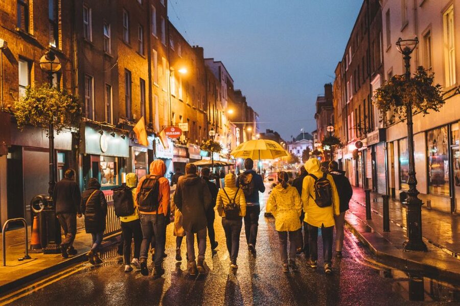Dublin: Macabre History Walking Tour - Meeting the yellow umbrella beside the Spire