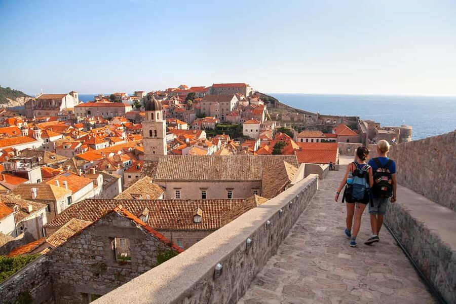 Dubrovnik: City Walls, Old Town Walking Tour & Adriatic View - Luža Square and the Old City Harbor