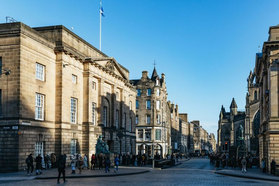 Edinburgh: 3-Hour Guided Walking Tour - Starting at Usher Hall, then looking up at the castle