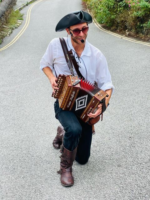 Falmouth: Vibrant Historical Walking Tour (award-winning) - A button accordion turns history into a live scene