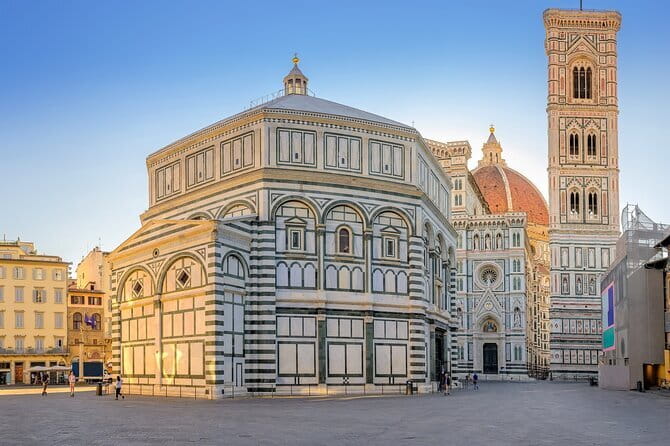 Florence: Duomo Complex with Tickets & City Walk Guided Tour - The Baptistery and its golden ceiling