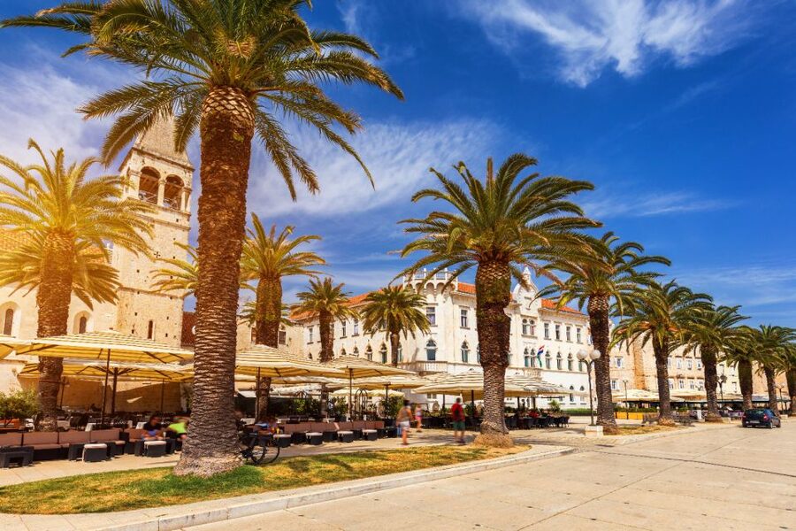 From Split: Krka Waterfalls Cruise & Trogir Walking Tour - Skradin: one hour to set your own pace