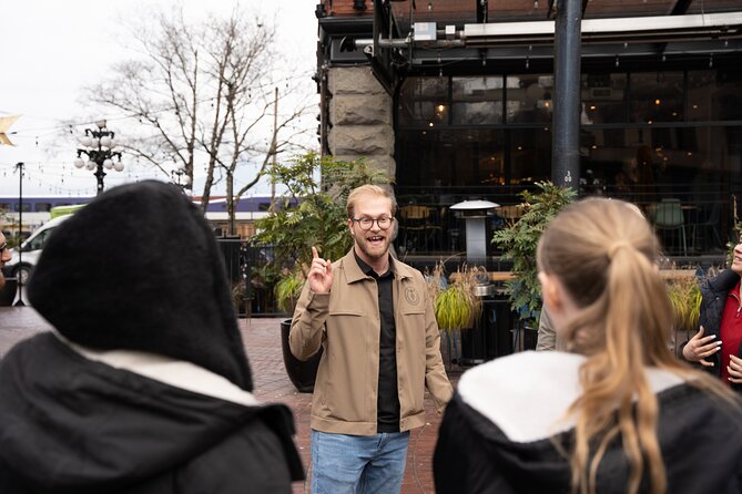 Gratuity-Based Vancouver City Highlights 3 Hour Walking Tour - Waterfront Station explains how the city connects
