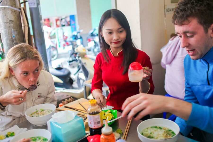 Hanoi: Small-Group Street Food Walking Tour - Sticky rice with ice cream and egg coffee
