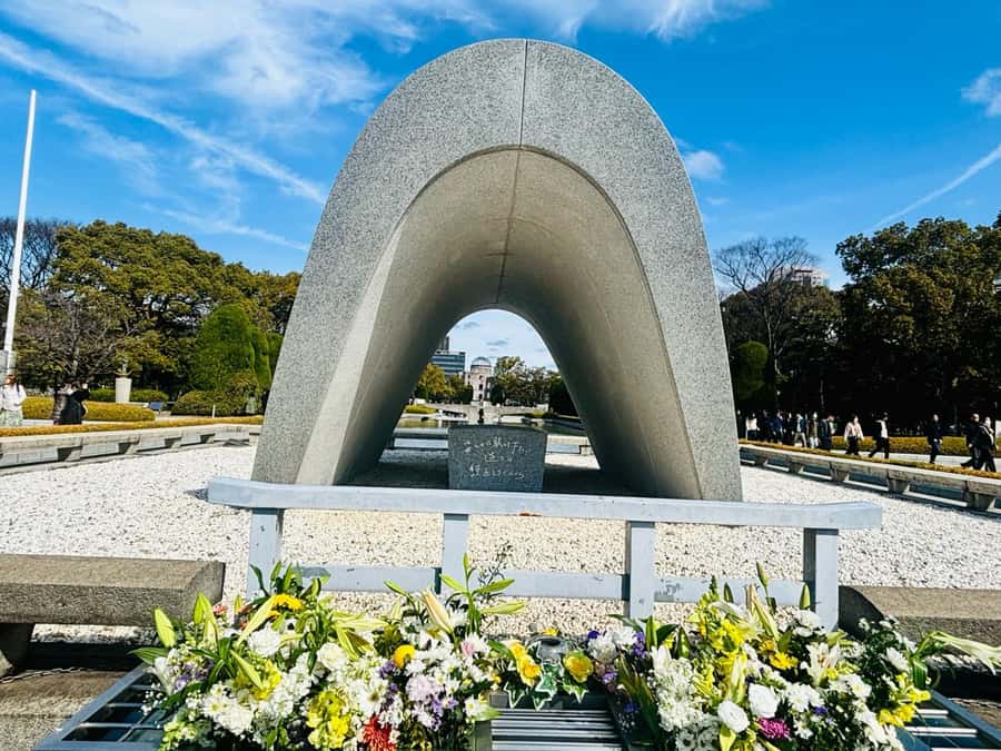Hiroshima: Private City Highlights Walking Tour - Cenotaphs, flames, bells, and children’s memorials