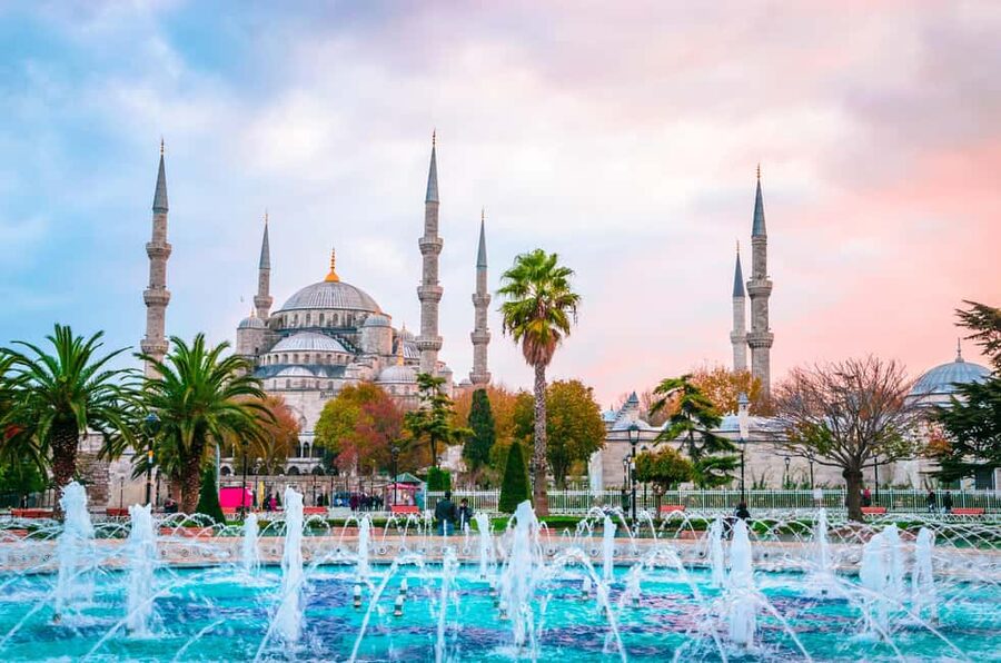 Istanbul: Blue Mosque, Hagia Sophia, & Old Town Walking Tour - The Blue Mosque and its blue tilework