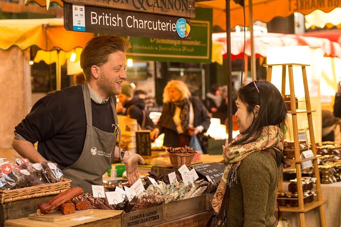 London Bridge & Borough Market Food Tour with 7 Authentic Dishes - Starting with a bacon bap and sausage roll