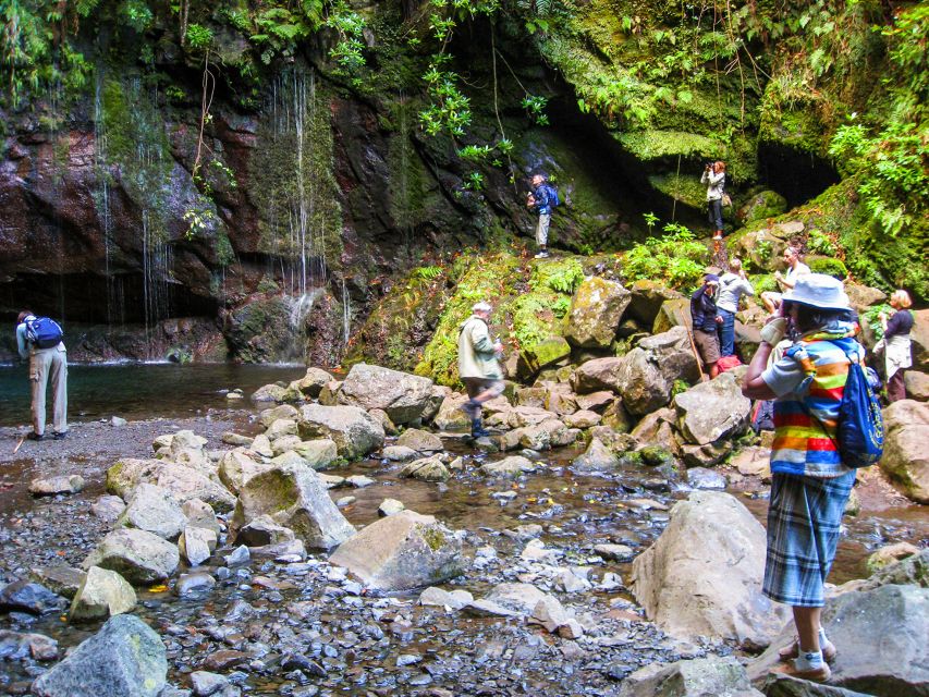 Madeira: Enjoy a Guided Levada Walk in the Rabaçal Valley - The 25 Fontes lagoon and its crowded beauty
