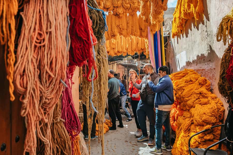 Marrakech: Colorful Medina Souks Guided Walking Tour - Souk Cherifia and the artisan lanes