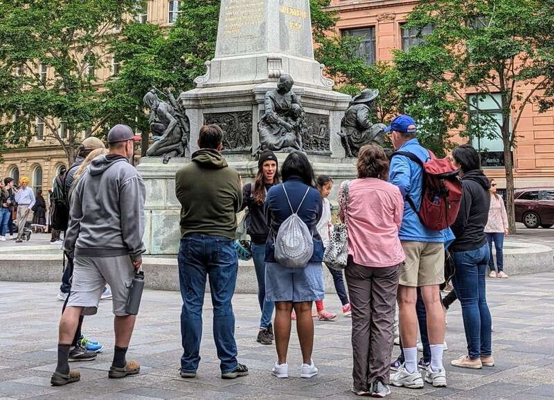 Montreal: Top Rated Small Group Old Montreal Walking Tour - Place d’Armes and the Exterior of Notre-Dame Basilica
