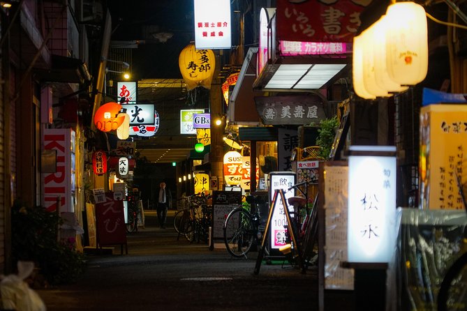 Osaka Bar Hopping Night Walking Tour in Namba (3 bars, 6 tastes) - Hozenji Temple gives the walk some quiet