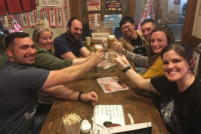 Osaka Bar Hopping Night Walking Tour in Namba (3 bars, 6 tastes) - The walk through Shinsaibashi and Dotonbori