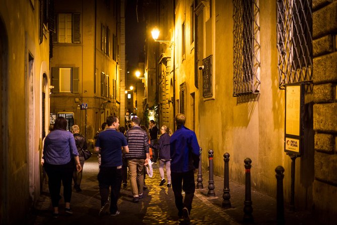 Rome by Night Walking Tour - Legends & Criminal Stories - Price, group size, and timing