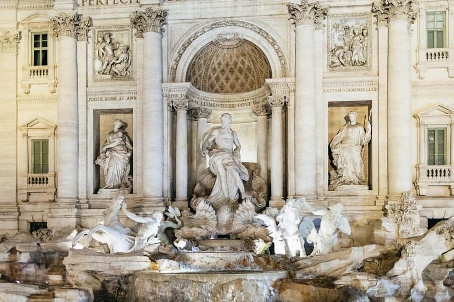 Rome: Small-Group City Highlights Moonlight Walking Tour - Piazza Venezia shows Rome’s layers