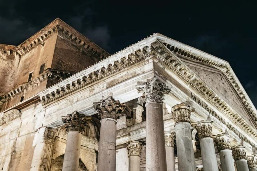 Rome: Small-Group City Highlights Moonlight Walking Tour - Trajan’s Column and the imperial forums