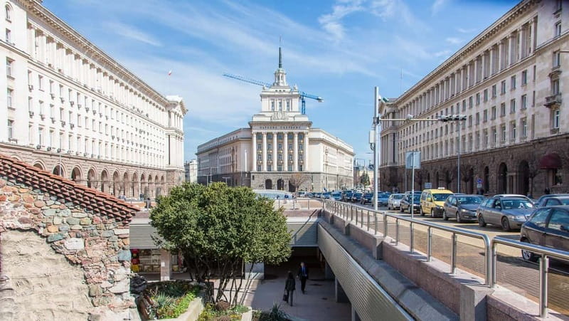 Sofia: Communist Walking Tour - A medieval church beside a communist state