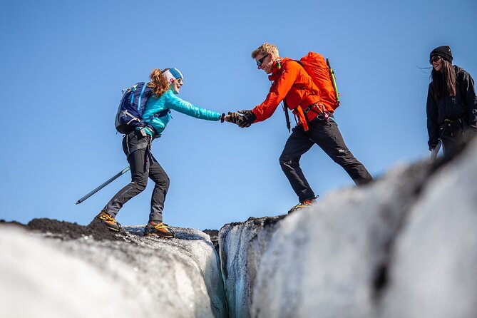 Sólheimajökull Glacier Hike – Adventure in a Small Group - Walking onto Sólheimajökull from the base camp