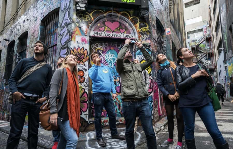 Ultimate Melbourne Walking Tour: History, Laneways & Culture - Federation Square and the Flinders Street Station view