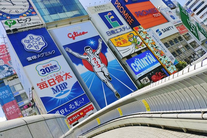 Ultimate Osaka Walking Tour: Castle, Dotonbori & Hidden Gems - Dotonbori, neon, canal views, and Osaka street food