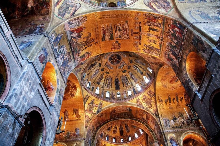 Venice: Walking tour, Doge Palace, & St. Mark's Basilica - Seeing the gold mosaics of St. Mark’s Basilica