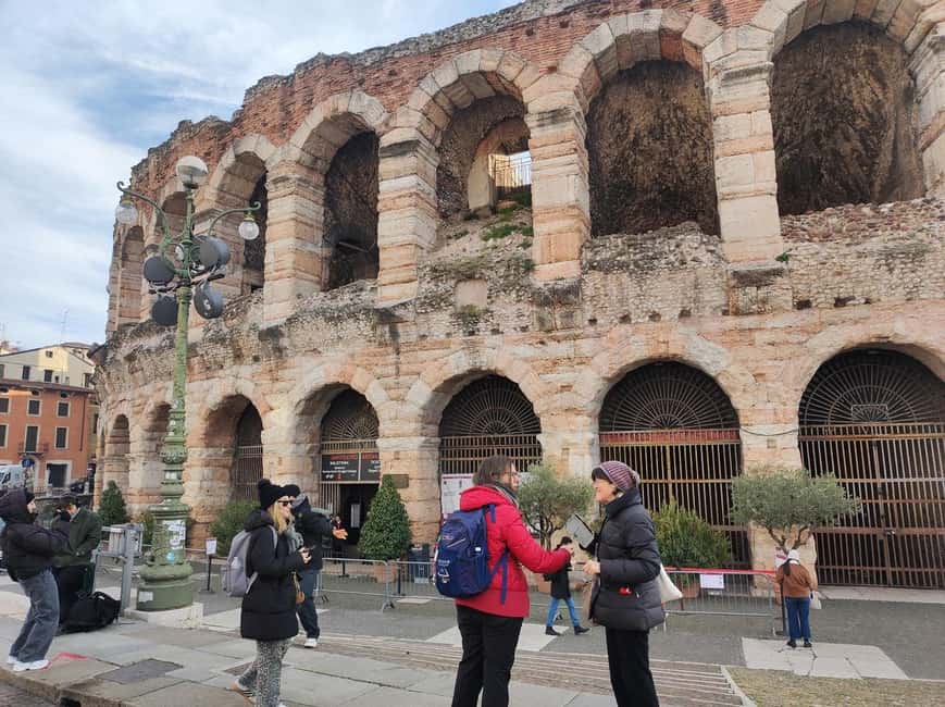 Verona: Small Group Guided Walking Tour with Arena Tickets - Starting at Piazza Bra and entering the Roman Arena