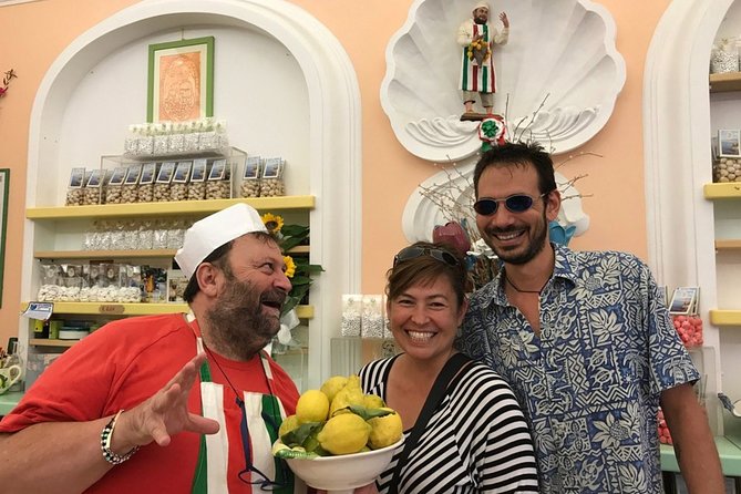 Walking Food Tour in Sorrento w/ Limoncello Factory Lemon Grove - Mozzarella, salumi, and local beer